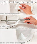 Step-by-step guide for Ceramic Bird Toilet Bolt Covers Set Of Two Decorative Floor Caps installation process.