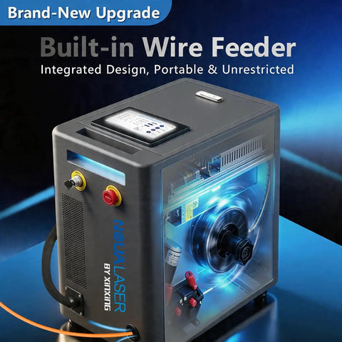 Multifunction Laser Welder With Built In Wire Feeder 1200W Portable Air Cooled Fiber Welder for metal cutting and cleaning.
