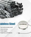 2 Inch 50mm Boat Gas Cap Stainless Steel Polished Marine Deck Fill With Chain shown with stainless steel rods.
