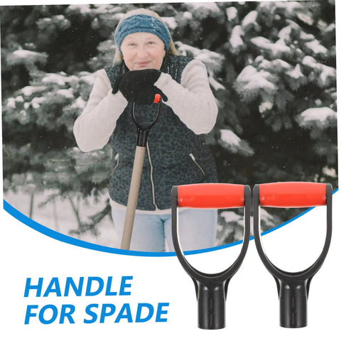 2 Pack Shovel Handle Replacement Grips No Fuss Install Ergonomic Comfort Non Slip Grip For Snow Shovels Weather Resistant