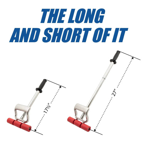 Extendable Heavy Duty Floor And Wall Roller 17 to 27 Inch Telescoping Handle Display