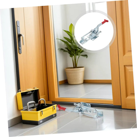 Heavy Duty Toggle Latch Clamp Set Of 2 With 2183 Lbs Holding Capacity Anticorrosive Galvanized Iron Quick Release Pull Latch For Toolbox And Drawer Chests Built To Last Tough As Nails Ready To Roll on toolbox and drawer chest