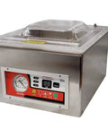 Chamber Vacuum Sealer CM255 For Home And Commercial Kitchens, stainless steel, clear lid, industrial-grade packing machine