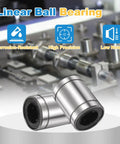 4 Pack LM16UU Linear Ball Bearings 16mm Bore 28mm OD 37mm Length With Double Sided Rubber Seals for CNC Machines