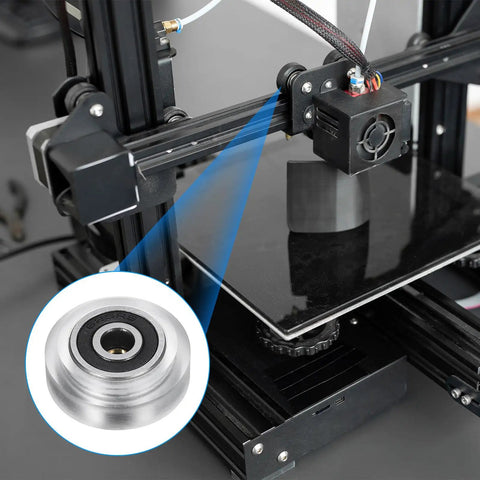 8 Pack 3D Printer Wheels Featuring 625RS Bearings Pom Plastic Rollers 24Mm Core Designed For Hella Smooth Operation And Dead Simple Swaps That Honestly Elevate Your Printing Game