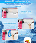 Heavy Duty Winch Strap Winder For Flatbed Trailers And Truck Trailers Solid Steel Roll Up Hand Roller steps illustration