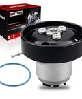 Premium Engine Water Pump With O Ring For Volkswagen Atlas Touareg And Cross Sport shown with blue O ring and box packaging.