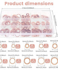Must Have 350 Piece Copper Crush Washer Kit With M5 M14 Red Flat Rings For Oil Drain Plugs Brake Lines Banjo Bolts Marine Hydraulic Plumbing Stop Leaks With This Set For Car Truck Repairs Rock Solid Seals And Performance For DIYers And Pros dimensions case with assorted copper washers