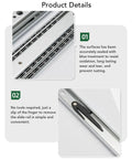 Close-up of Heavy Duty Self Locking Drawer Slides 12 Inch Side Mount Extension Glides featuring a sealed surface to resist rust.
