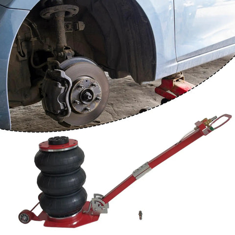 Heavy Duty Airbag Jack For Daily Drivers And Pickups Features Rapid Pump Design With Tough 3 Ton Capacity For Weekend Mechanics garage job.