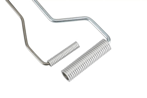 Close-up of aluminum rollers in 3 Piece Fiberglass Roller Tools Set For Resin Laminating With Bubble Free Finish Built Tough Aluminum Rollers