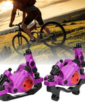 Heavy Duty Hydraulic Disc Brake Set Built Different With Reinforced Aluminum Calipers Delivers Buttery Smooth Stopping Action for bikes.