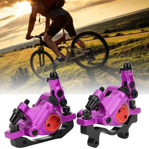 Heavy Duty Hydraulic Disc Brake Set Built Different With Reinforced Aluminum Calipers Delivers Buttery Smooth Stopping Action for bikes.