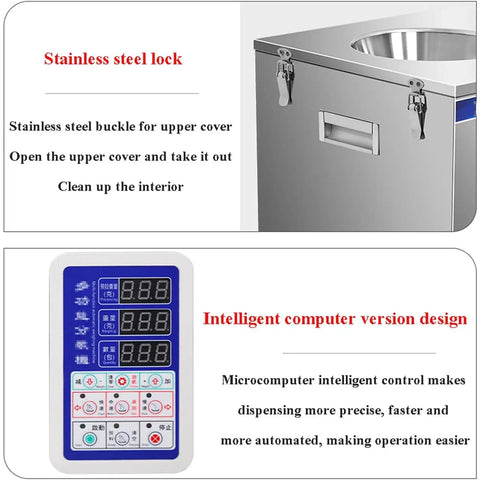 Rock Solid Automatic Powder Filling Machine With Heavy Duty Stainless Body And Smart Touch Screen Controller, stainless steel lock and intelligent microcomputer design.