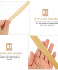 Hands holding a Wooden Letter Opener from the Two Pack Ergonomic Wear Resistant Envelope Slitter Set for office use