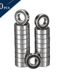 HiPicco 685-2RS deep groove ball bearings, 5mm ID x 11mm OD x 5mm width, chrome steel, double rubber seal, 20 pcs