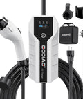 Portable J1772 EV Charger With 20Ft Cable For Level 1 And Level 2 Charging ETL Certified 16 Amp 110V-240V With NEMA 6-20 And NEMA 5-15