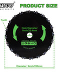 9 Inch 20 Tooth Chainsaw Brush Cutter Blade With Adapter Kit For STIHL Trimmers And Weed Eater 65Mn Steel Built Tough