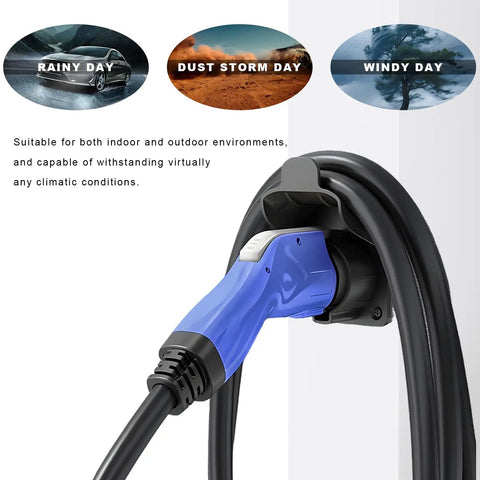 Gotta Get Your Cord Secure With This Electric Vehicle Charger Holder For SAE J1772 Stations. Wall mount for J1772 plug, weather resistant.