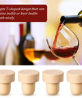 24 Piece T Shaped Cork Plugs Set Reusable Wooden And Rubber Wine And Beer Bottle Stoppers For Fresh Tastes Easy Seal