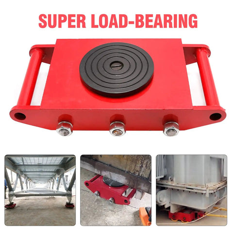 Heavy Duty Machinery Dolly Skates Featuring 360 Degree Swivel Rolling Wheels For Warehouse Logistics And Industrial Equipment Moving Big Loads No Sweat Ever