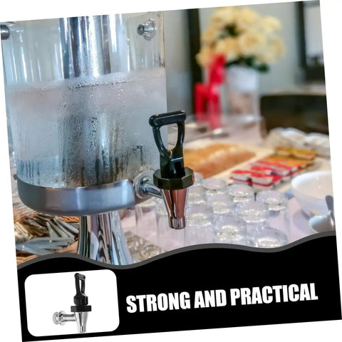 Hassle Free Universal Plastic Water Spigot And Dispenser Tap Fitting Standard Drink Coolers with smooth flow control dial.