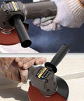 Slick Pneumatic Air Angle Grinder With Knockout 10000 RPM And 110Mm Disc for heavy duty grinding, showing ergonomic grip and 110mm disc.