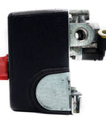 Side view of Replacement Air Compressor Pressure Switch CW218900AV 160 to 200 PSI One Quarter Inch NPT Four Port Manifold Auto Off