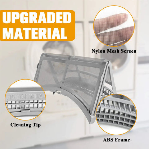 Must Have Dryer Lint Trap Screen Replacement For Samsung Dryers with nylon mesh and ABS frame, upgraded material.