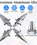 Badass Spiked License Plate Screws Four Pack Anti Theft Security Bolts For Cars And Motorcycles Silver Chrome Finish features premium aluminum alloy.