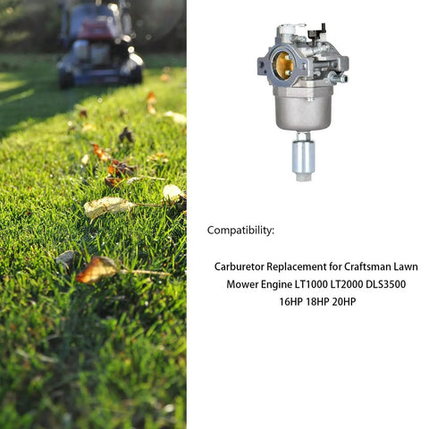 Carburetor Replacement For Lawn Mower Engine LT1000 LT2000 DLS3500 16HP 17.5HP 18HP 20HP Intek OHV product displayed on lawn