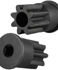 Close-up of engine barring sockets for Injector Sleeve Remover And Installer Kit With Height Tool And Engine Barring Socket For CAT Caterpillar 3406E C15 C16 Engines, 8 Piece Pro Grade Set Built From Aircraft Aluminum And Heavy Duty Steel For Durability And Rust Resistance.
