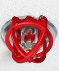 Knockout Pro Grade Heavy Duty Fire Sprinkler Head Guard Cover Protector Cage For Ceiling Impact Defense Hit Proof Metal Shell mounted on ceiling.