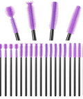 Sewing machine cleaning brushes set, 20 purple silicone brushes with black handles for internal and spool area.