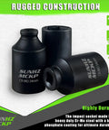 Half Inch Drive Impact Socket 34mm Deep 6 Point For Axle Nut Removal CRMO Steel Heavy Duty Metric Socket with etched size