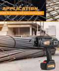 Automatic Rebar Tier Gun 0.3 To 1.3 Inch Tie Tool With 4400mAh Rechargeable Battery on construction site