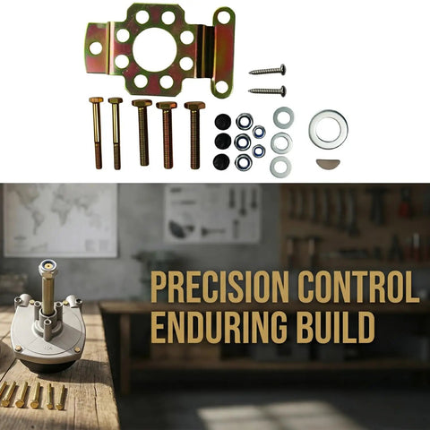 Beefed Up Marine External Rotary Steering Kit components on wooden table with emphasis on precision control and enduring build.