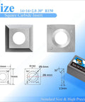 Slick Replacement Carbide Knife Inserts For Spiral Helical Planer Heads 14X14X2Mm 30 Degree Bevel R150 shown with specifications.