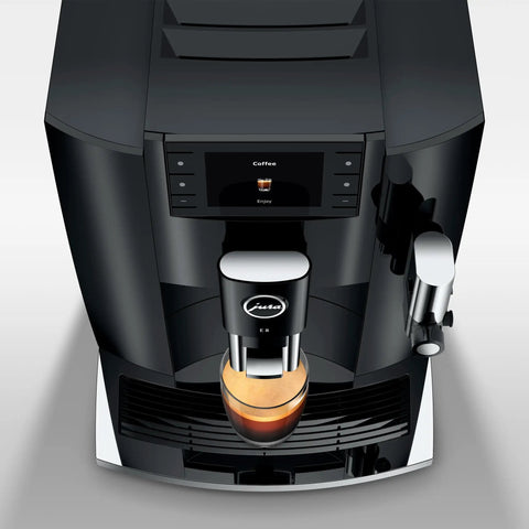Next Level One Touch Automatic Coffee Maker In Slick Piano Black Finish Featuring Fresh Bean Grinding And Up To Seventeen Custom Drink Options For Home Setups Easy Peasy Controls Serve Up Straight Fire Espresso Every Single Day with a fresh espresso shot.