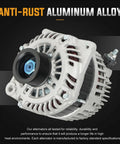 Beefed-Up 12V 130 Amp Alternator Replacement For Quest 2011-2017, Murano 2009-2014, Altima 2007-2010, Maxima 2009-2010 3.5L, front view