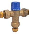 Thermostatic Mixing Valve 1/2 Inch HG110-D With SharkBite Union Connections For Brass Plumbing Fitting, Delivers Tempered Water