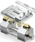 Heavy Duty Chisel Sharpening Jig Kit With Adjustable Angle Fixture And Gauge All Metal Honing Guide For Wood Chisels And Planes