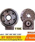 Heavy Duty High Precision Cycloidal Pinwheel RV Reducer 250BX 110C Hollow Gearbox with detailed view showing gears and mounting structure.