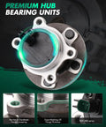 Beefed Up Rear Wheel Bearing And Hub Assembly For Ford Focus 2012 2018 With ABS 5 Lug Pattern Close-Up View