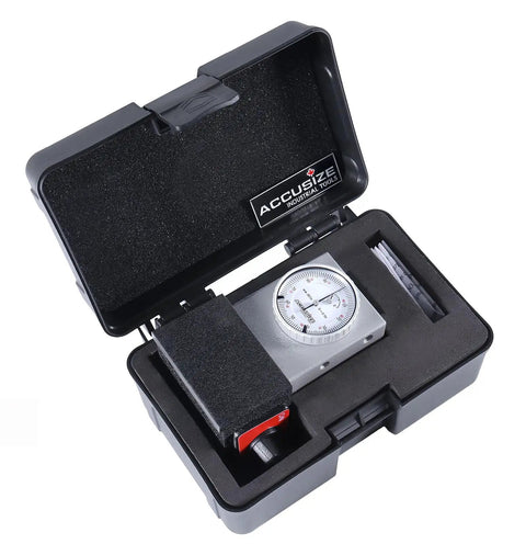 Zero Set Gauge For CNC Machines With Magnetic Base, 0 To 0.1 Inch Range By 0.001 Inch, 4 Inch Height in protective case