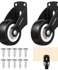 Stop The Drag And Fix Stubborn Sag Fast With These Heavy Duty 2 Inch Gate Caster Wheels Designed To Crush Friction And Restore Smoother Swing Featuring Durable Steel Rollers, set of two black steel gate rollers with screws.
