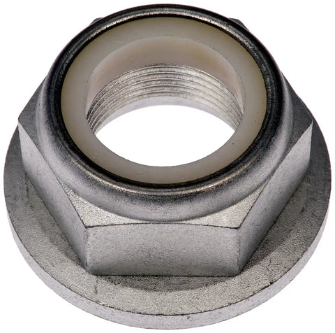 Close-up of Premium Heavy Duty Front Right Wheel Bearing And Hub Assembly Loaded Knuckle for 2011-2015 Ford Edge nut.