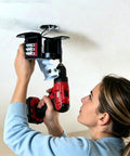 Installation of Sloped Ceiling Fan Adapter For Angled Ceilings Up To 45 Degrees Heavy Duty Mounting Bracket, sand nickel finish