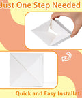 Hand folding 50 Pack Cupcake Containers With Windows, Food Grade Cupcake Boxes With Lids, showing easy installation, white box