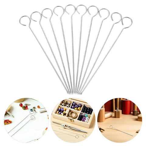 Twenty Pack Of Super Durable Stainless Steel Wick Centering Needles For Candle Making These Eight Inch Punch Needle Tools Make Threading A Breeze And Stay Tough As Nails For All Your Wax And Candle Mold Projects At Home. Stainless steel wick centering needles, 8 inch, 20-pack for candle making